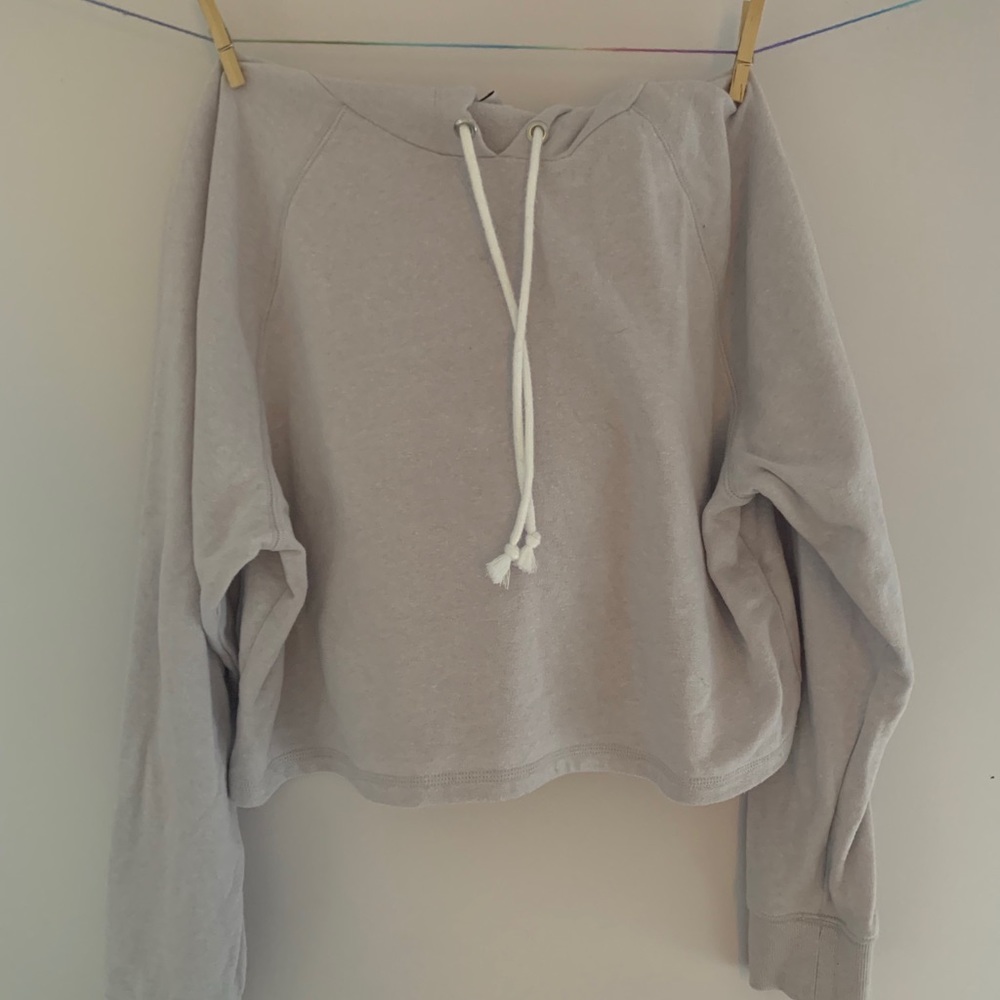 light purple hoodie